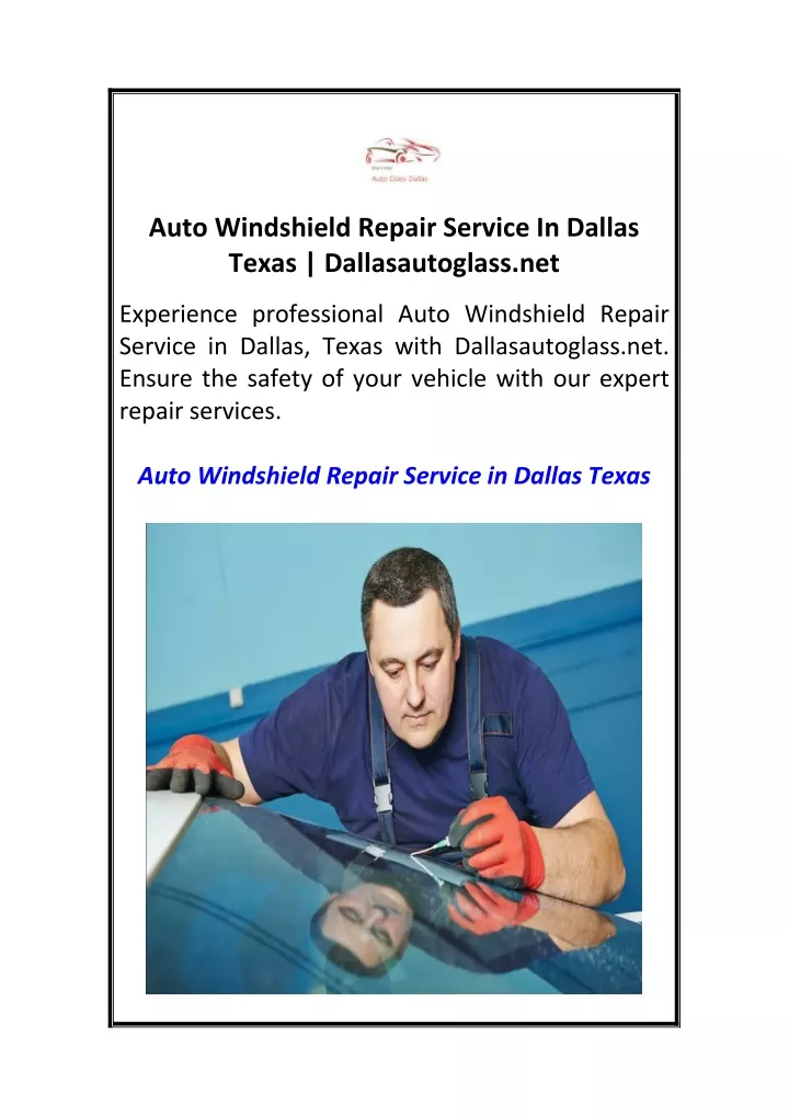 auto windshield repair service in dallas texas