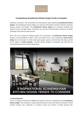6 Inspirational Scandinavian Kitchen Design Trends to Consider!
