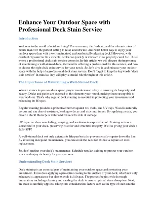 02- Enhance Your Outdoor Space with Professional Deck Stain Service