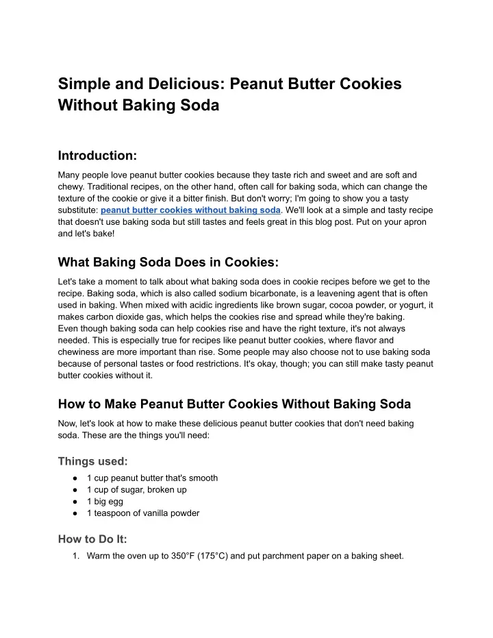 simple and delicious peanut butter cookies