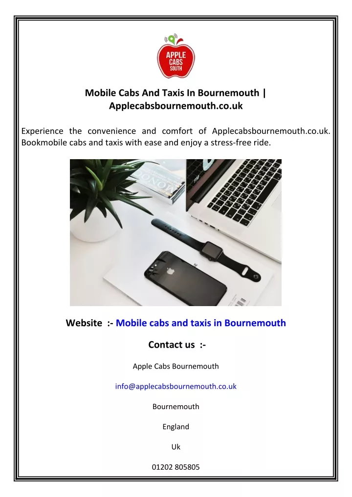 mobile cabs and taxis in bournemouth