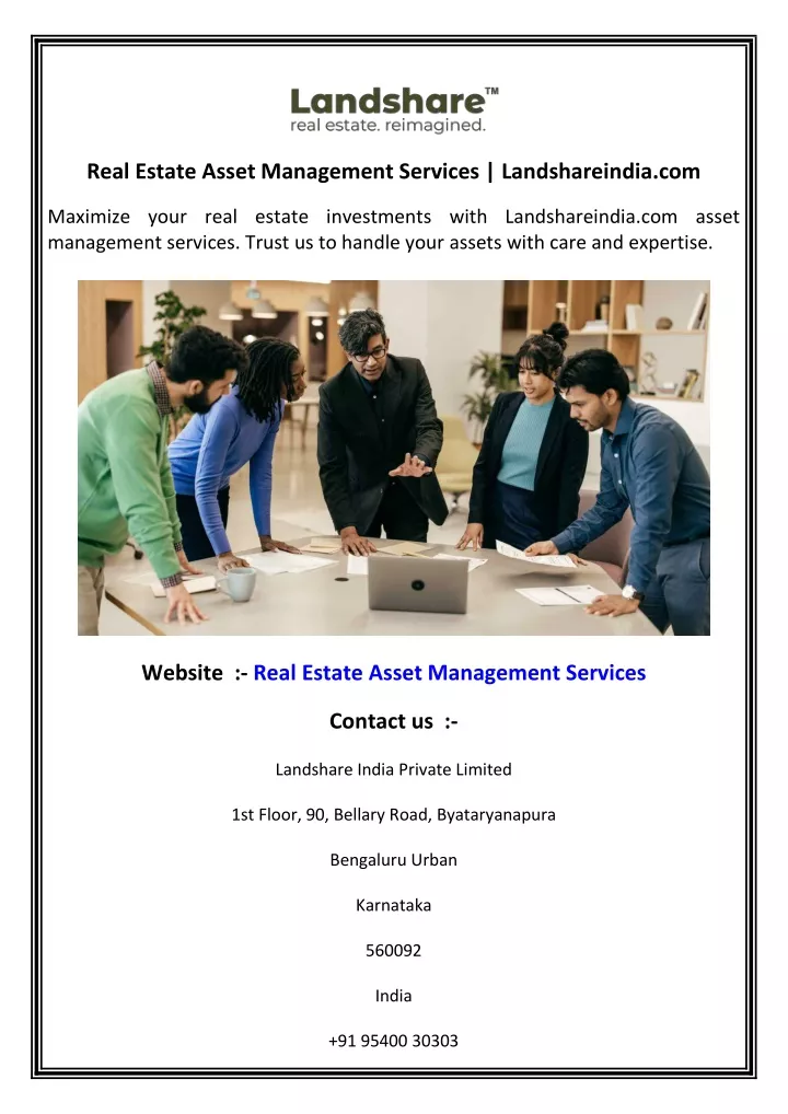 real estate asset management services