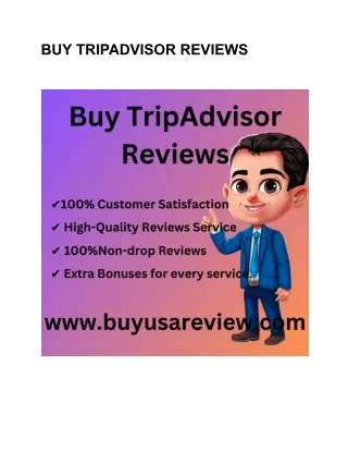 buy tripadvisor reviews