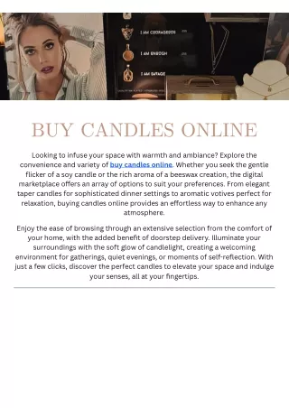 Illuminate Your Space: Where to Buy Candles Online for Every Mood