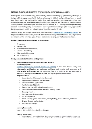 detailed guide on the hottest cybersecurity
