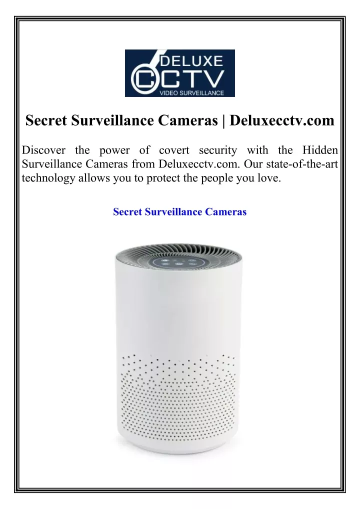 secret surveillance cameras deluxecctv com