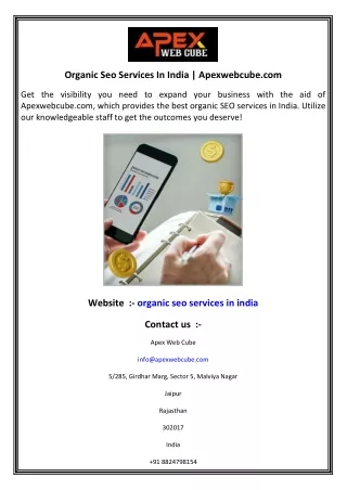 Organic Seo Services In India   Apexwebcube.com