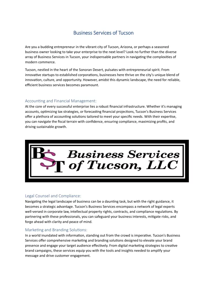 business business services