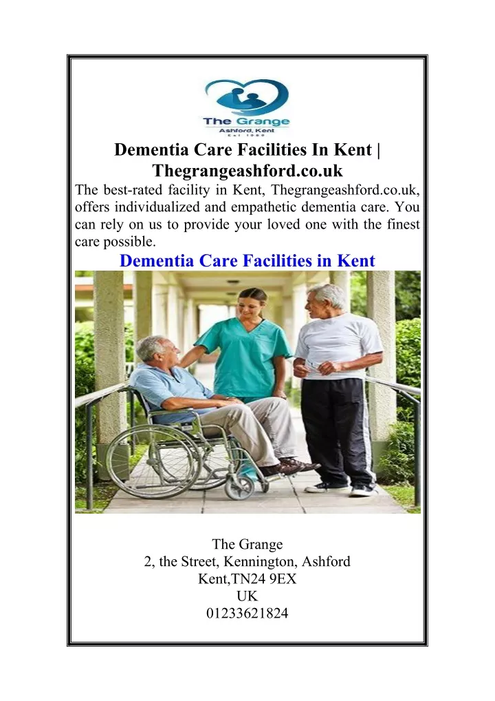 dementia care facilities in kent thegrangeashford