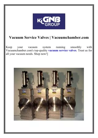 Vacuum Service Valves Vacuumchamber.com