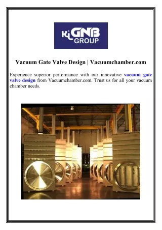 Vacuum Gate Valve Design Vacuumchamber.com