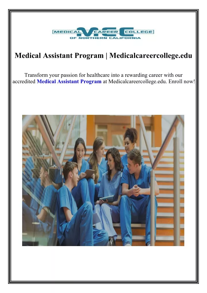 medical assistant program medicalcareercollege edu