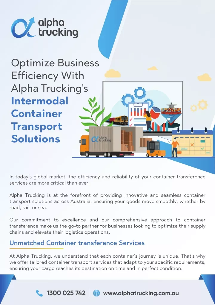 optimize business efficiency with alpha trucking