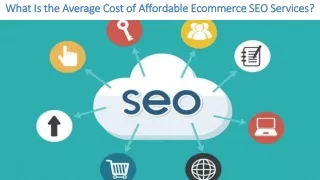 What Is the Average Cost of Affordable Ecommerce SEO Services