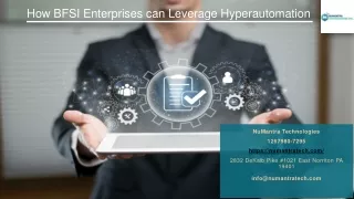  How BFSI Enterprises can Leverage Hyperautomation