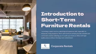Short-Term Furniture Rentals
