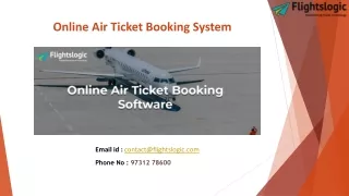 Online Air Ticket Booking System