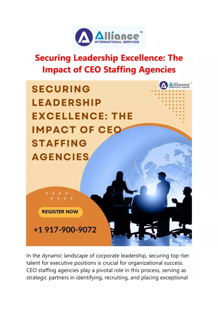 securing leadership excellence the impact