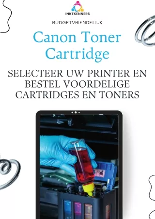 Koop echte Canon Toner Cartridge bij Inktkenners.nl voor scherpe en heldere afdr