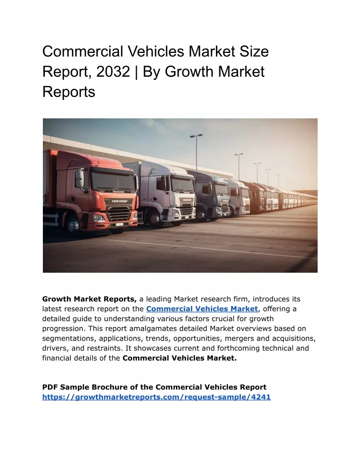 commercial vehicles market size report 2032