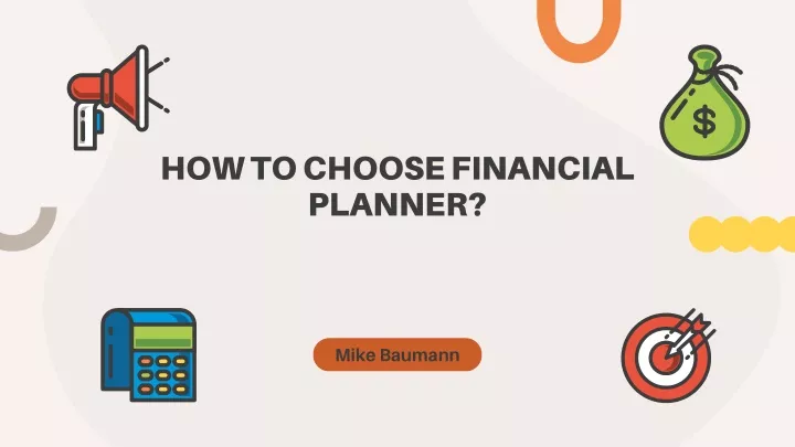 how to choose financial planner