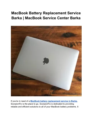 MacBook Battery Replacement Service Barka _ MacBook Service Center Barka