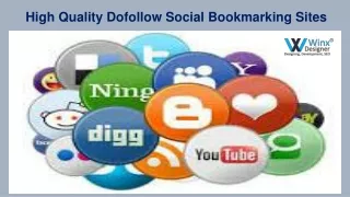 High Quality Social Bookmarking Sites
