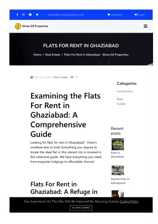 FLATS FOR RENT IN GHAZIABAD