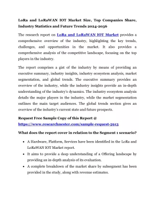 lora and lorawan iot market size top companies