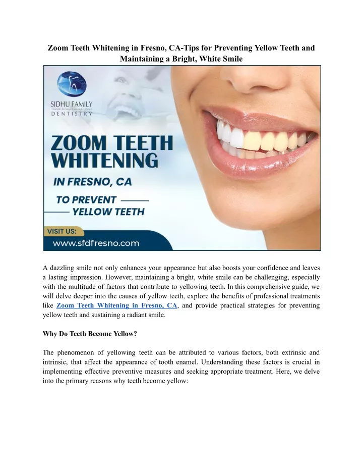 zoom teeth whitening in fresno ca tips