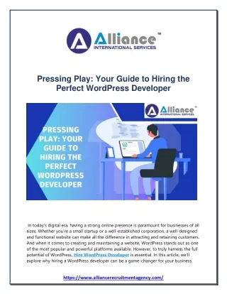 pressing play your guide to hiring the perfect