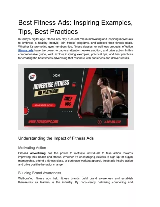 best fitness ads inspiring examples tips best