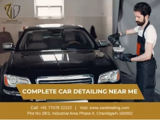 Maintaining Vehicles with Complete Car Detailing