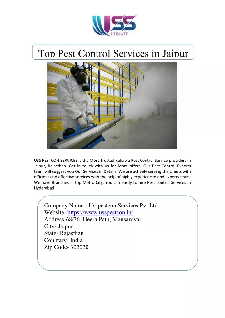 top pest control services in jaipur