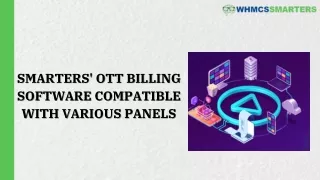 Smarters' OTT Billing Software Compatible with Various Panels