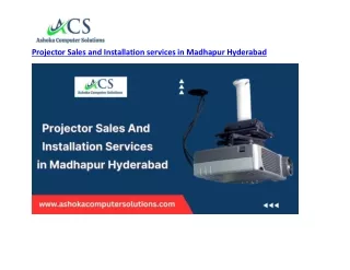Top Projector Installation Services in Madhapur