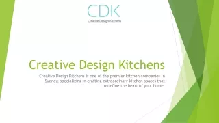 Revitalize Your Space with Creative Design Kitchens: Expert Kitchen Remodelers i
