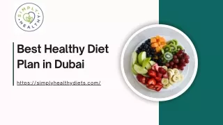 Best Healthy Diet Plan Dubai