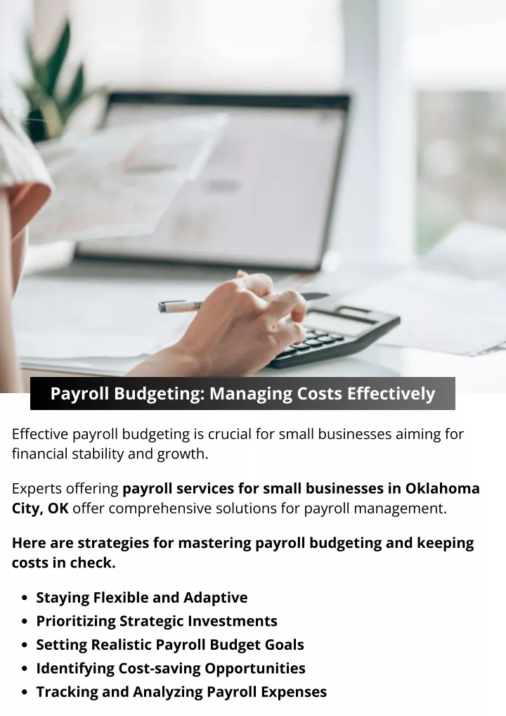payroll budgeting managing costs effectively