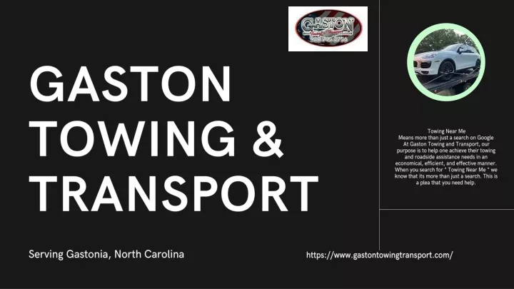 gaston towing transport