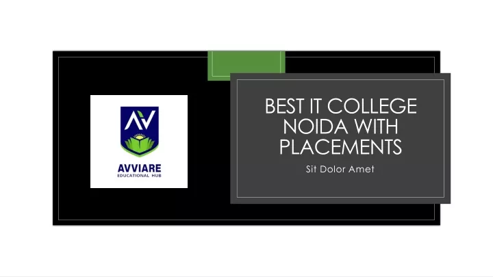 best it college noida with placements