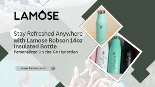 Stay Refreshed Anywhere with Lamose Robson 14oz Insulated Bottle  Personalized On-the-Go Hydration