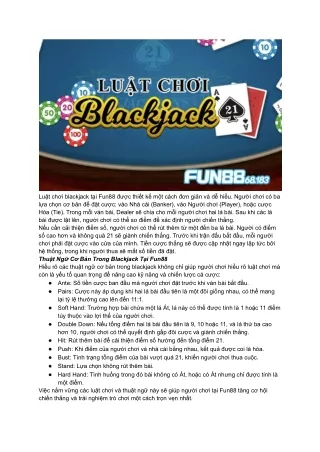 Tư Vấn Chuyên Sâu_ Kỹ Thuật Đếm Bài Blackjack Tại Fun88 68 183