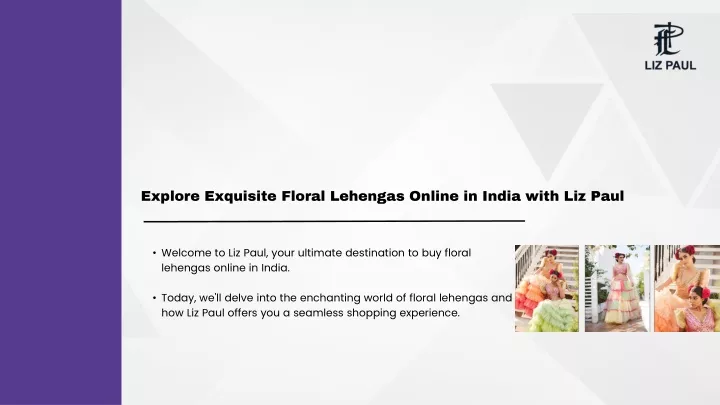 explore exquisite floral lehengas online in india