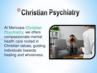 Christian Psychiatry