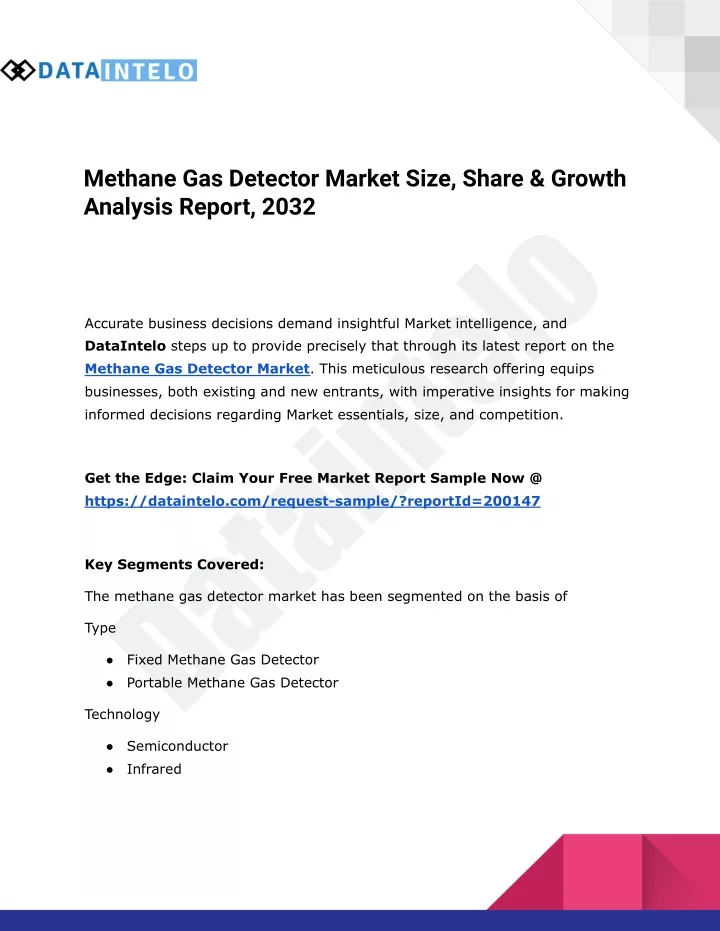 methane gas detector market size share growth
