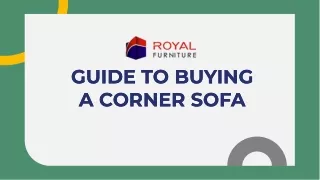 Guide to Buying a Corner Sofa - Royal Furniture
