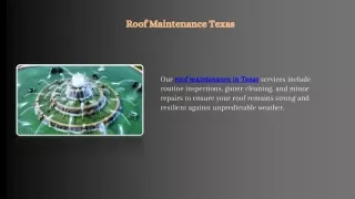 Roof Maintenance Texas