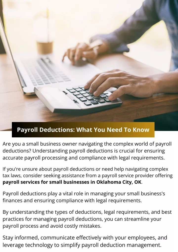 payroll deductions what you need to know