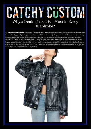 Why a Denim Jacket is a Must in Every Wardrobe?